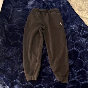 Jordan Kids Black Jogger Sweatpants with Small Jumpman